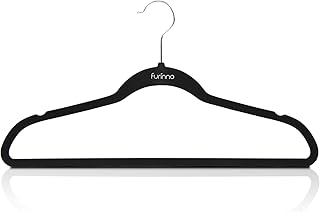 FURINNO Suit Hanger, Pack of 50, Black
