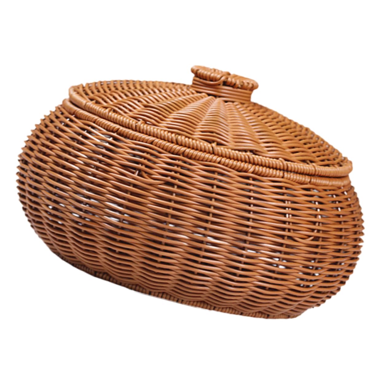 Panier avec couvercle pour ranger les petits jouets et retrouver un salon propre