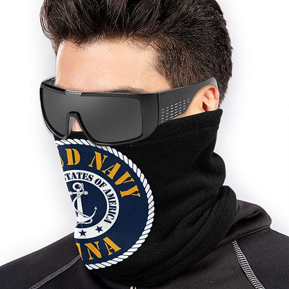 Randy-Shop Proud Navy Nana Unisex Fleece Neck Warmer Face Mask Neck Tube Gaiters