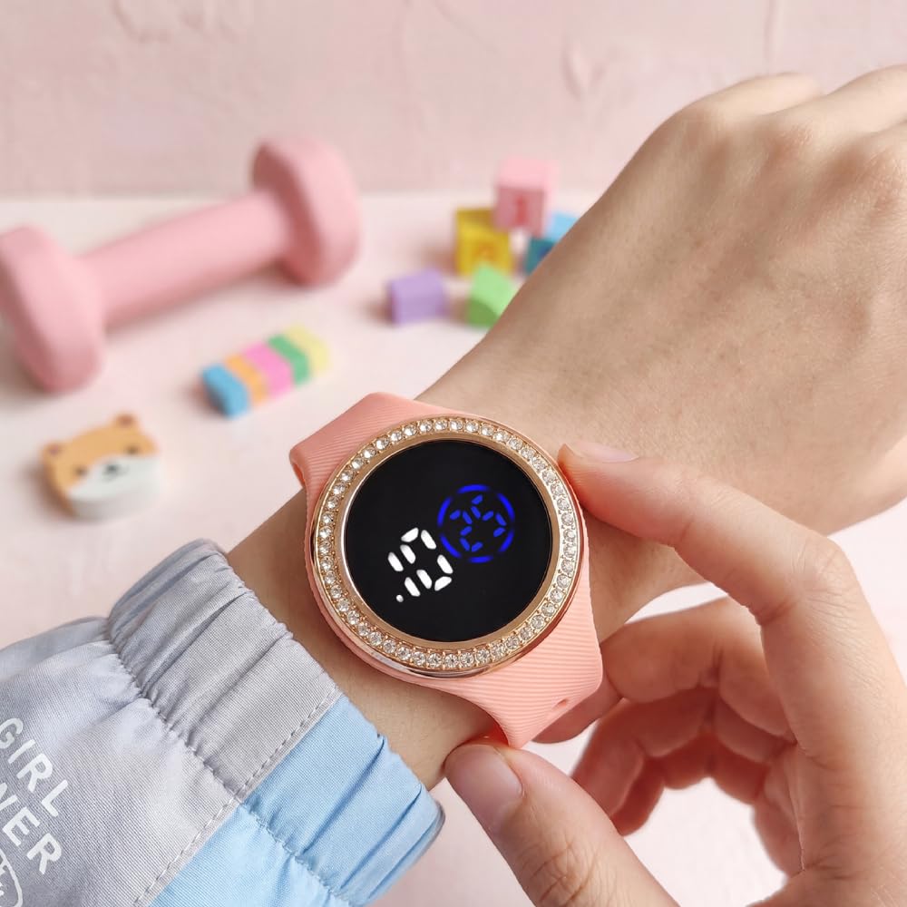 Paquete de 8 relojes de pulsera unisex con pantalla digital LED y pantalla táctil, correa de silicona, reloj deportivo al por mayor para hombres y mujeres