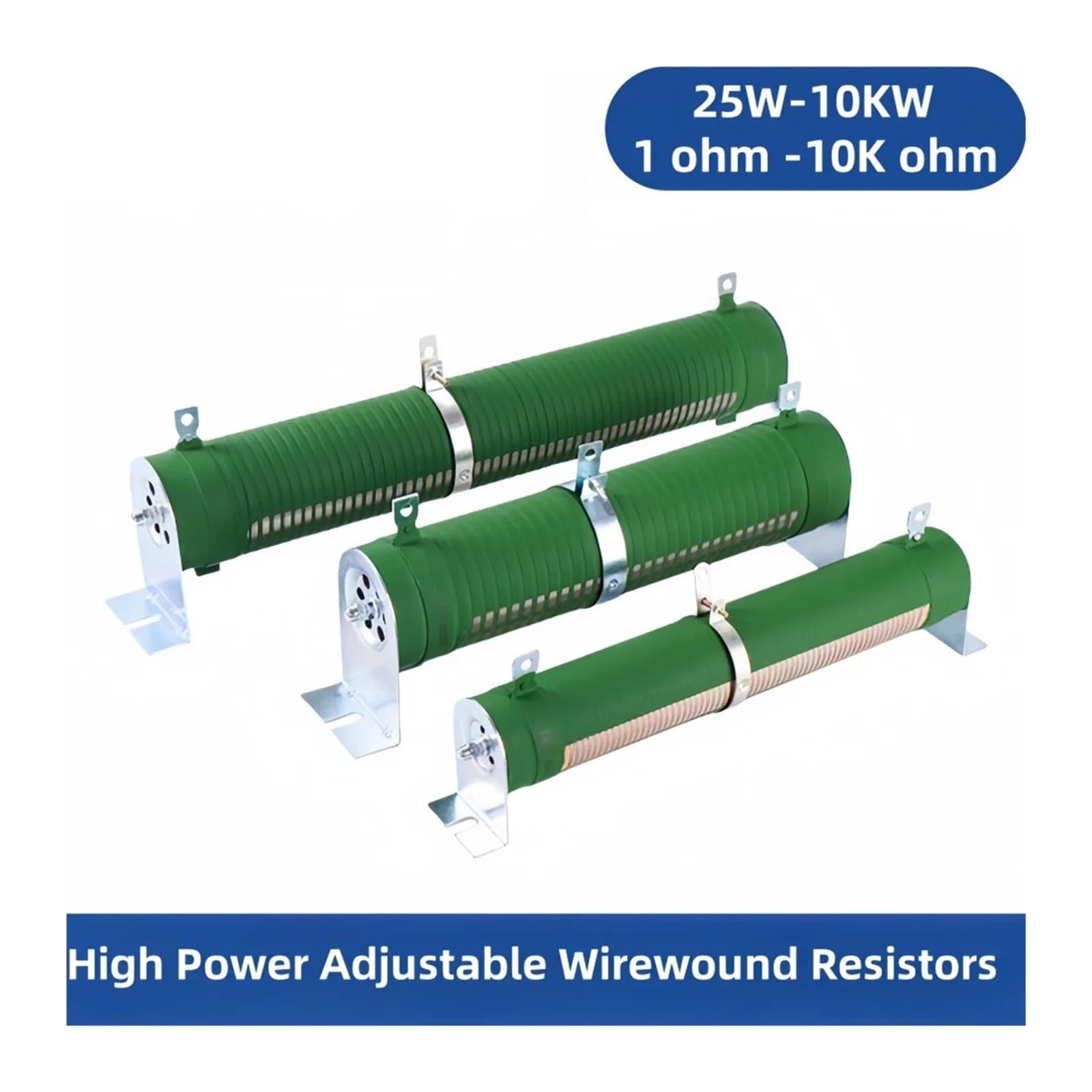 25W~10KW 100W 500W 1000W Resistenza a filo variabile regolabile ad alta potenza(1000W 10 ohm)