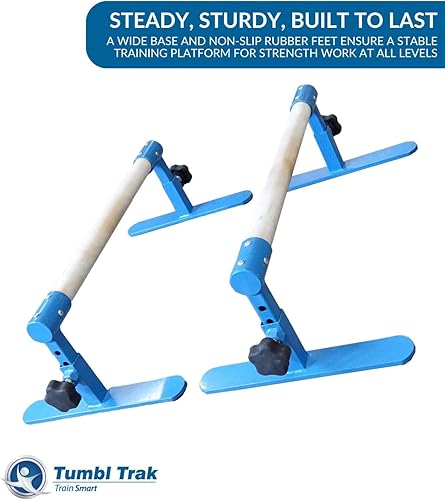 Miniatura 4 de Tumbl Trak Barras Parallette Azul, Ajustable