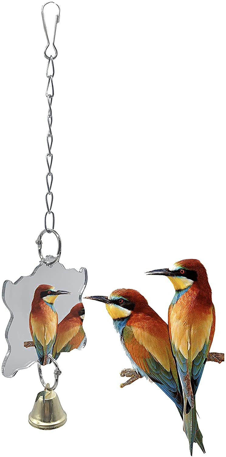 Hypeety Vogelglocken Spielzeug – Hängende Glöckchen Mit Bunten Holzperlen Für Papageien, Sittiche & Mehr