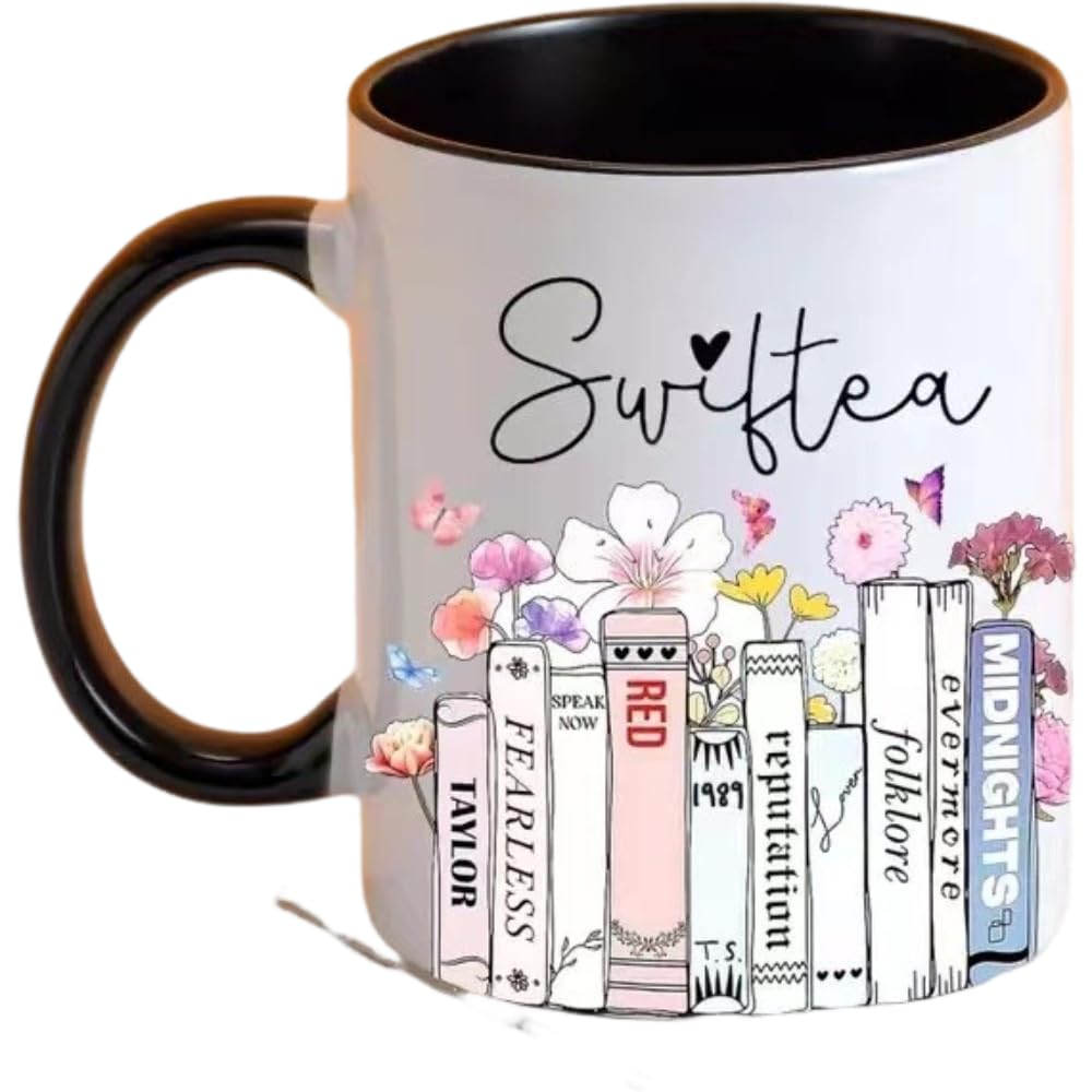 GenericGeneric Ceramic Coffee/Tea Mug with Send Singer Fans Album Art, 11oz, Pink/White (W), medium-sized