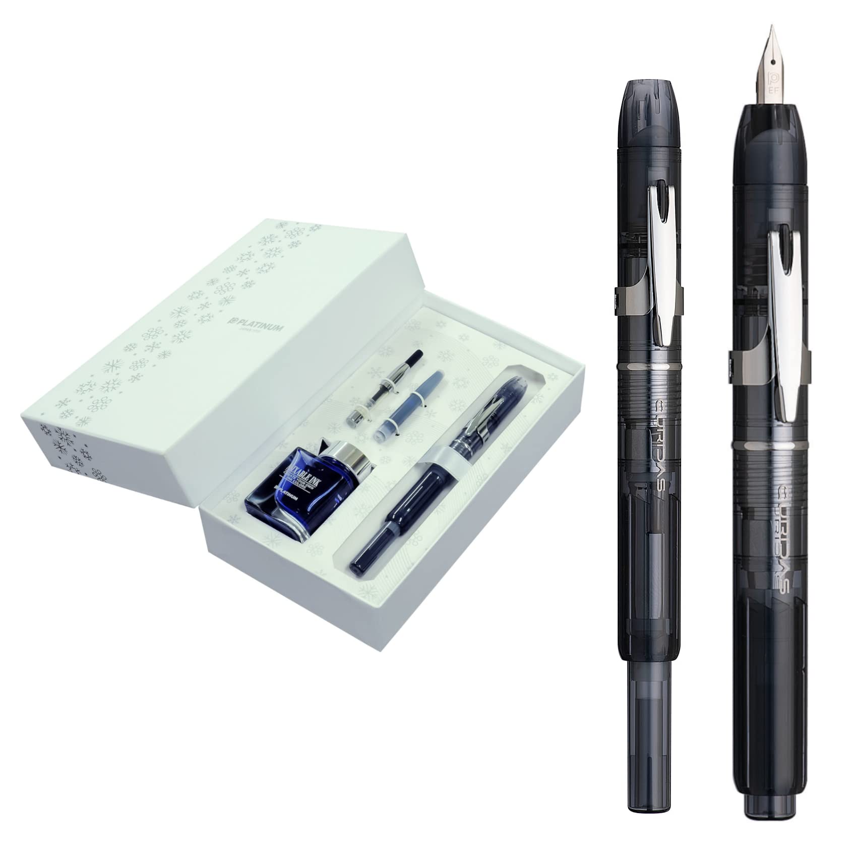 PLATINUM キュリダス　クリスマス限定 万年筆セット プラチナ万年筆 ノック式万年筆 キュリダス 限定 クリスマス