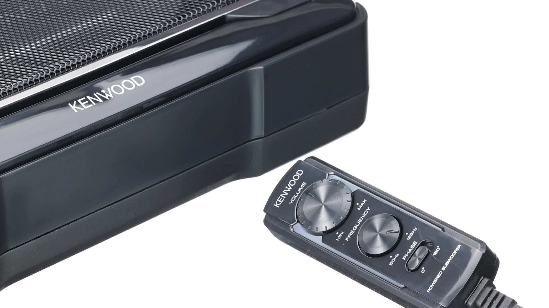 Kenwood KSC-SW11 Subwoofer Actif Puissant Pour Voiture - 150W, Installation Facile