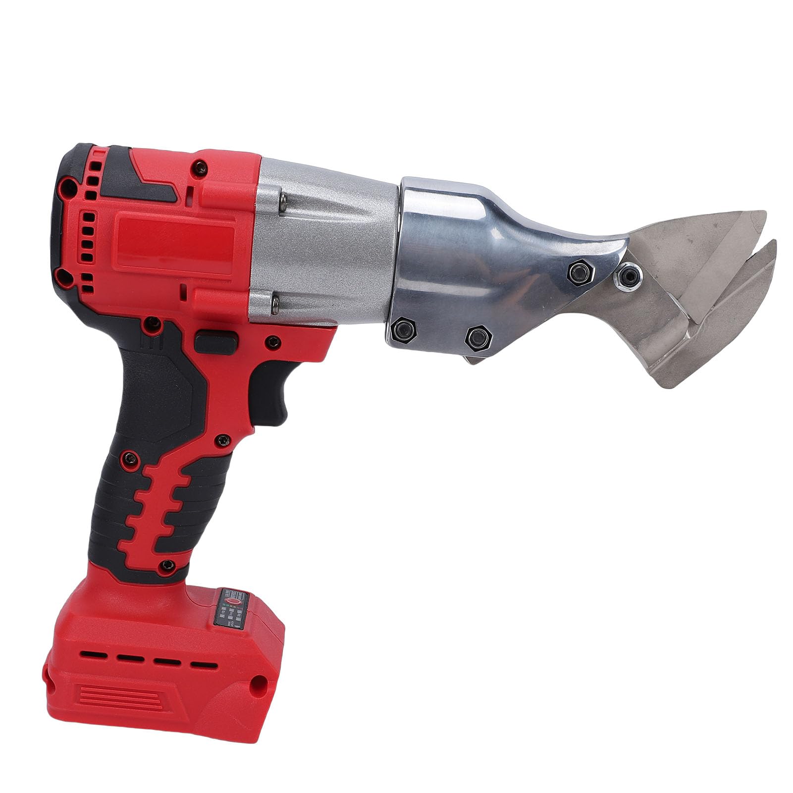 Fdit Tronchesi da Lamiera Senza Fili Testa Rotante 360° Velocità Variabile Cesoie Elettriche per Metallo con Luce LED Indicatore Batteria per Acciaio Inossidabile Alluminio PVC Pelle (Tipo 3)