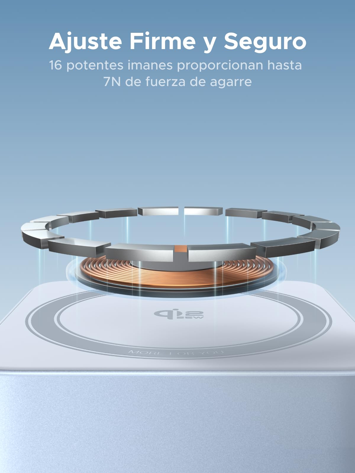 UGREEN MagFlow Qi2 25W Cargador Inalámbrico MagSafe 2 en 1 Plegable | Compatible con iPhone 17 16 15 14 13 12 Air Plus Pro Max AirPods 4 3 Pro 3 2 1, Estación de Carga Magnético, Ángulo Ajustable