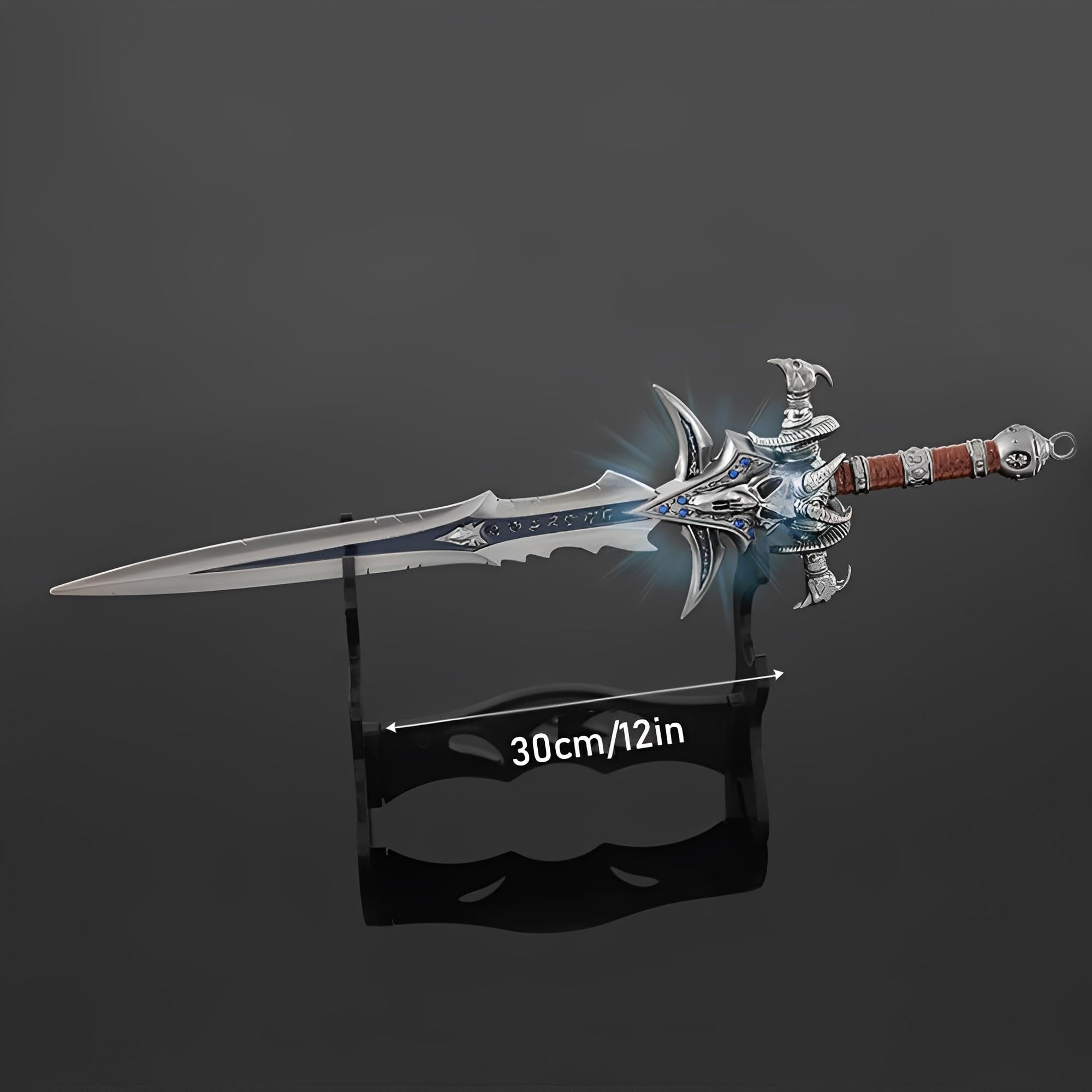 Figurine Anime, Modelli in Miniatura di Personaggi Giochi Fantasy con Supporti, Ashbringer, Frostmourne, Gorehowl
