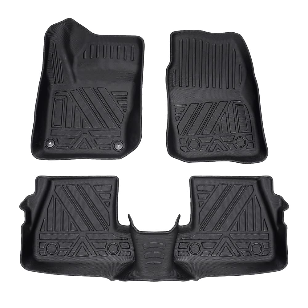 T TGBROS Custom Fit for Car Floor Mats Ford Focus 2012-2018 All-Weather Floor Mat Liners Front & Rear Row Full Set Liner Non-Slip TPE Odourless