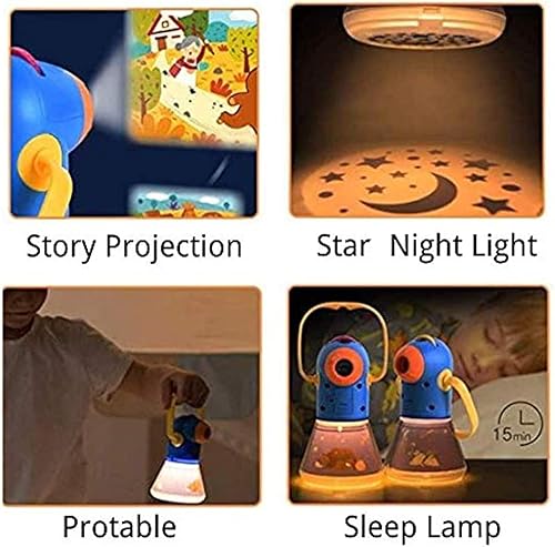 Miniatura 4 de Proyector de cuentos multifuncional para niños, proyector de luces nocturnas, juguete de cuentos, juguetes educativos, regalos para niños y niñas de