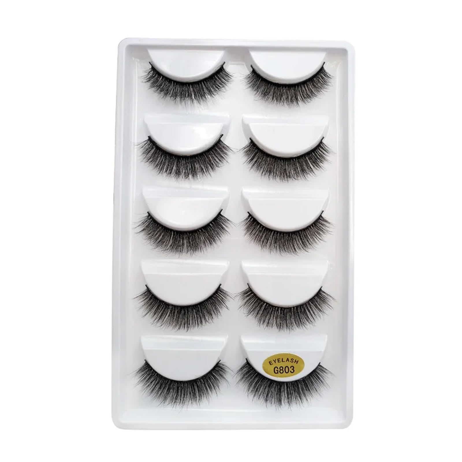 UAMOU Lashes 10 20 50 100 boxes natural 3D Mink Lashes Faux Cils Cilios Fluffy Fake Eyelashes wispy
