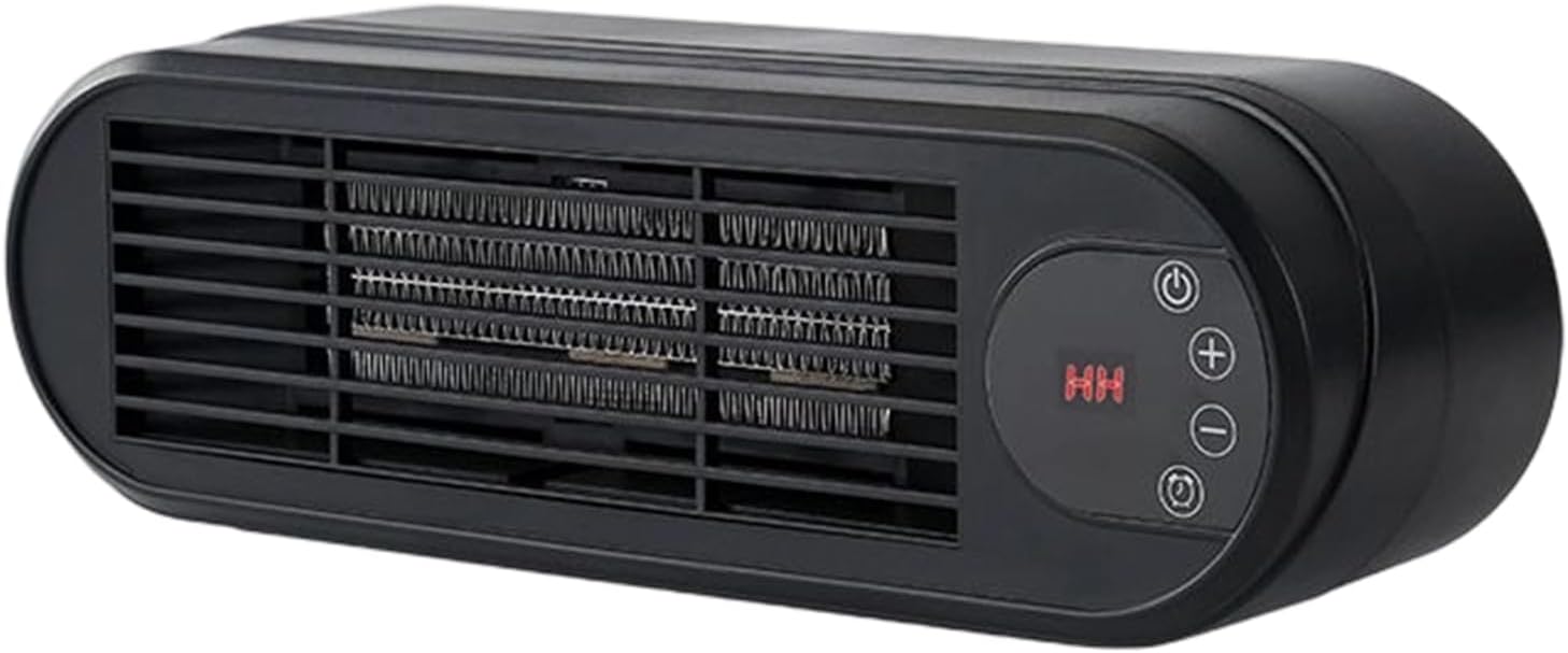 Small Space Heater, Portable Heater with 2 Heating Modes, Fast Heating Room Warmer for Bedroom Bathroom Garage Table Car RV Tent Camping Winter Indoor