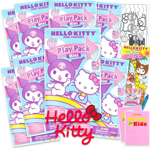 Hello Kitty and Friends Party Favors Bundle - 8 Mini Activity Packs