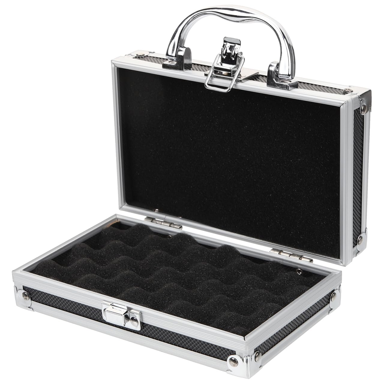 OSALADI Aluminum Alloy Briefcase Portable Strong Hard Case For Tools Makeup And D 963413