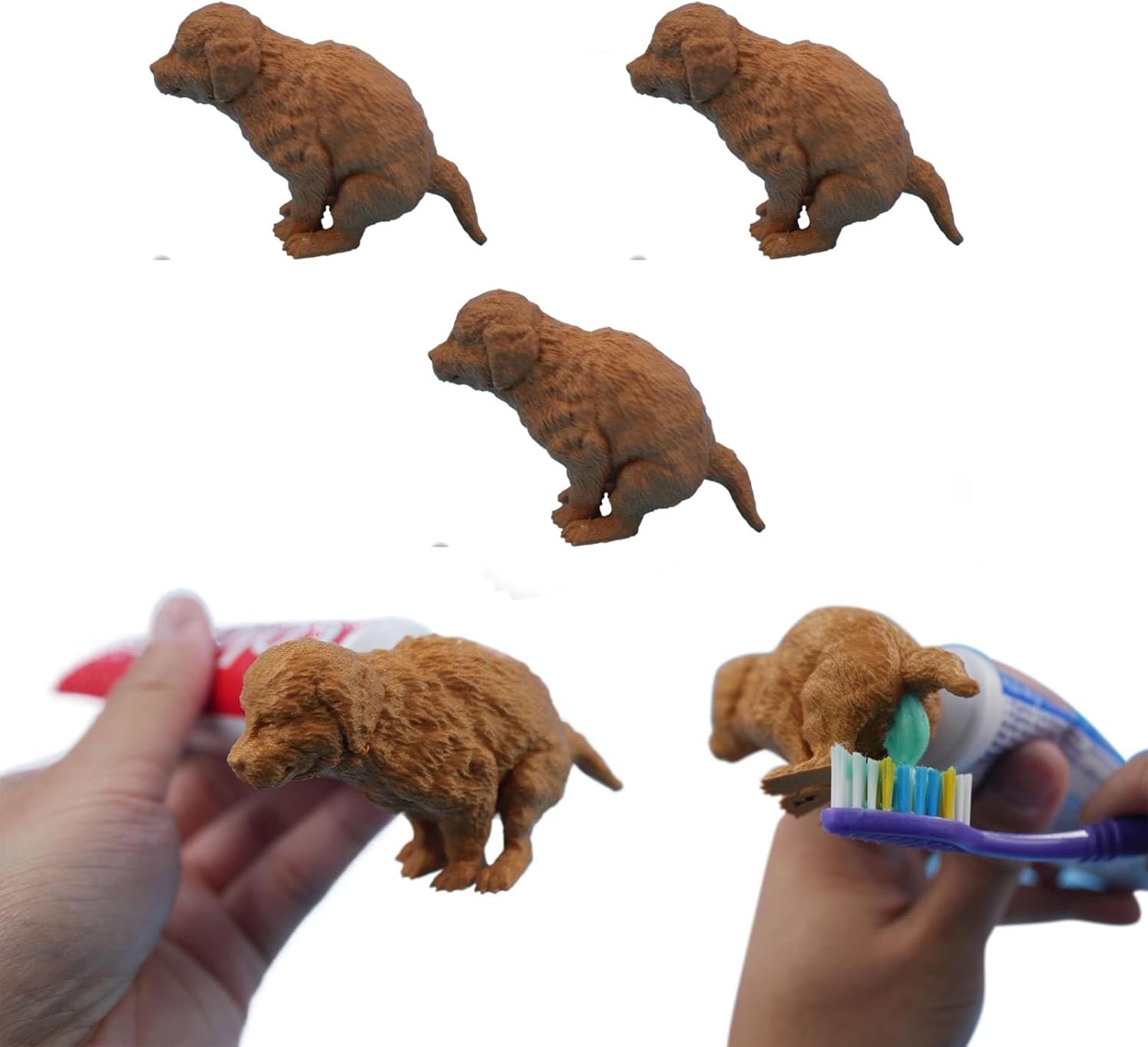 Hilarious Golden Retriever Puppy Poop Toothpaste Dispenser