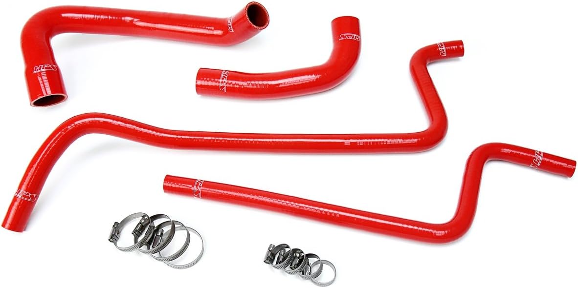 HPS 57-1689-RED Red Silicone Radiator and Heater Hose Kit Coolant, 1 Pack