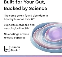 Vista 5 de Human Strain Bifidobacterium Adolescentis Probiotic Fewer Urgent Bowel Movements, Reduced Bloating/Gas, & Digestion Support Clinically Studied