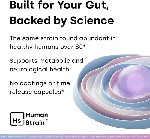 Miniatura 5 de Human Strain Bifidobacterium Adolescentis Probiotic Fewer Urgent Bowel Movements, Reduced Bloating/Gas, & Digestion Support Clinically Studied