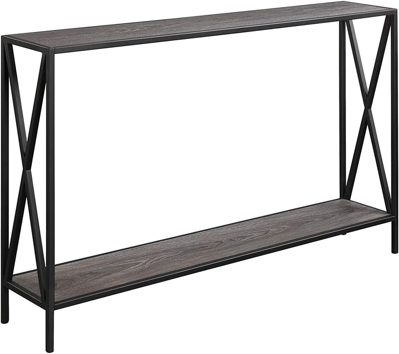 Convenience Concepts Weathered Grey Console Table : Tucson Console Table (Wood,Metal)