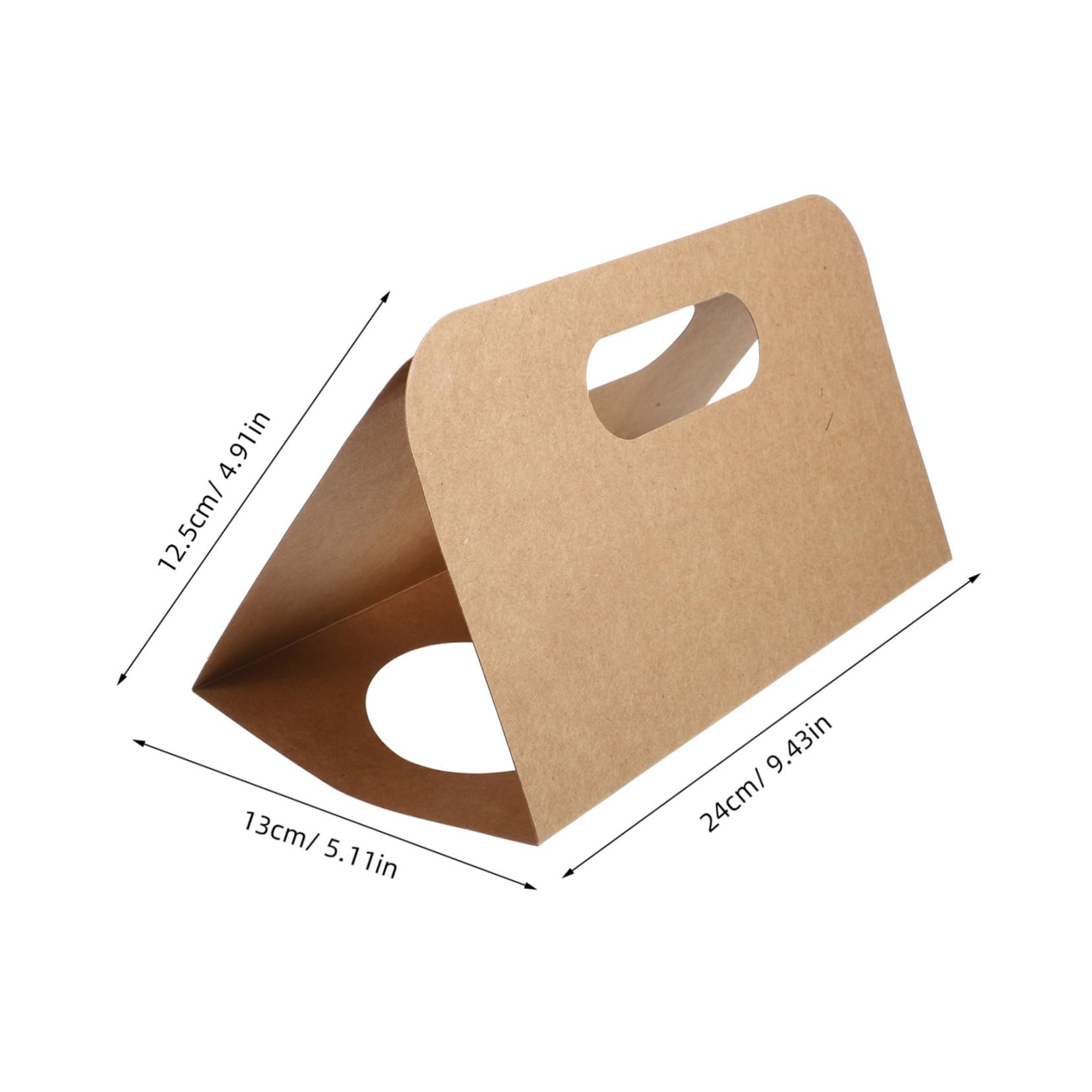 OFFSCH 10Pcs Portable Drink Carrier with Handle Disposable Cup Holder Tray for Hot Cold Beverages for Takeout Services Lightweight Paperboard for Bubble Tea