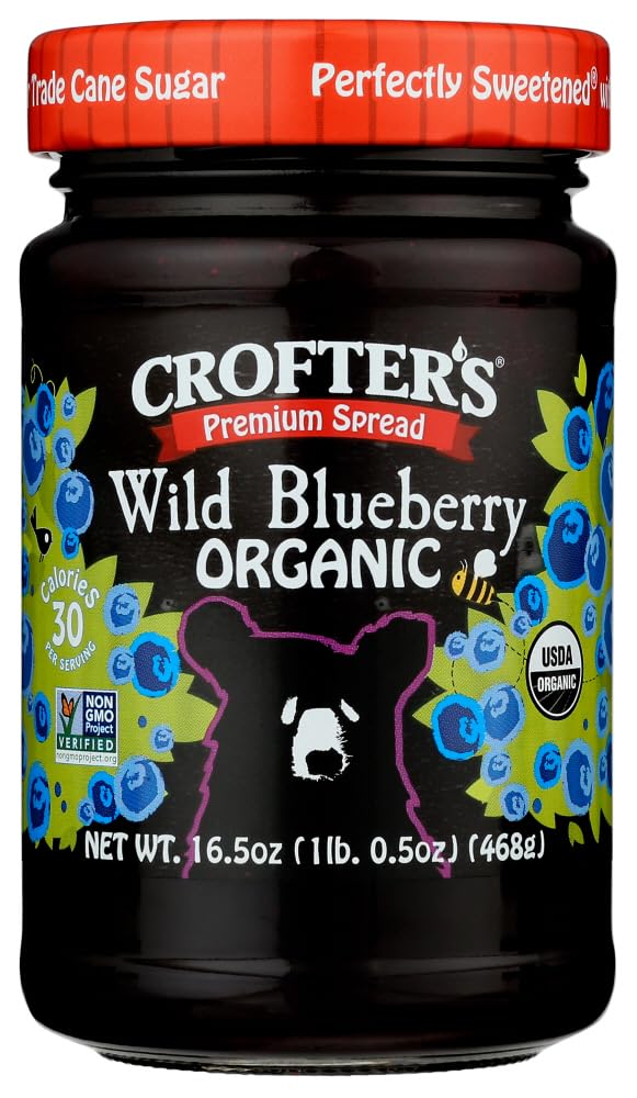 Crofters Spread Wild Blueberry Organic - 16.5 OZ (Pack of 6)