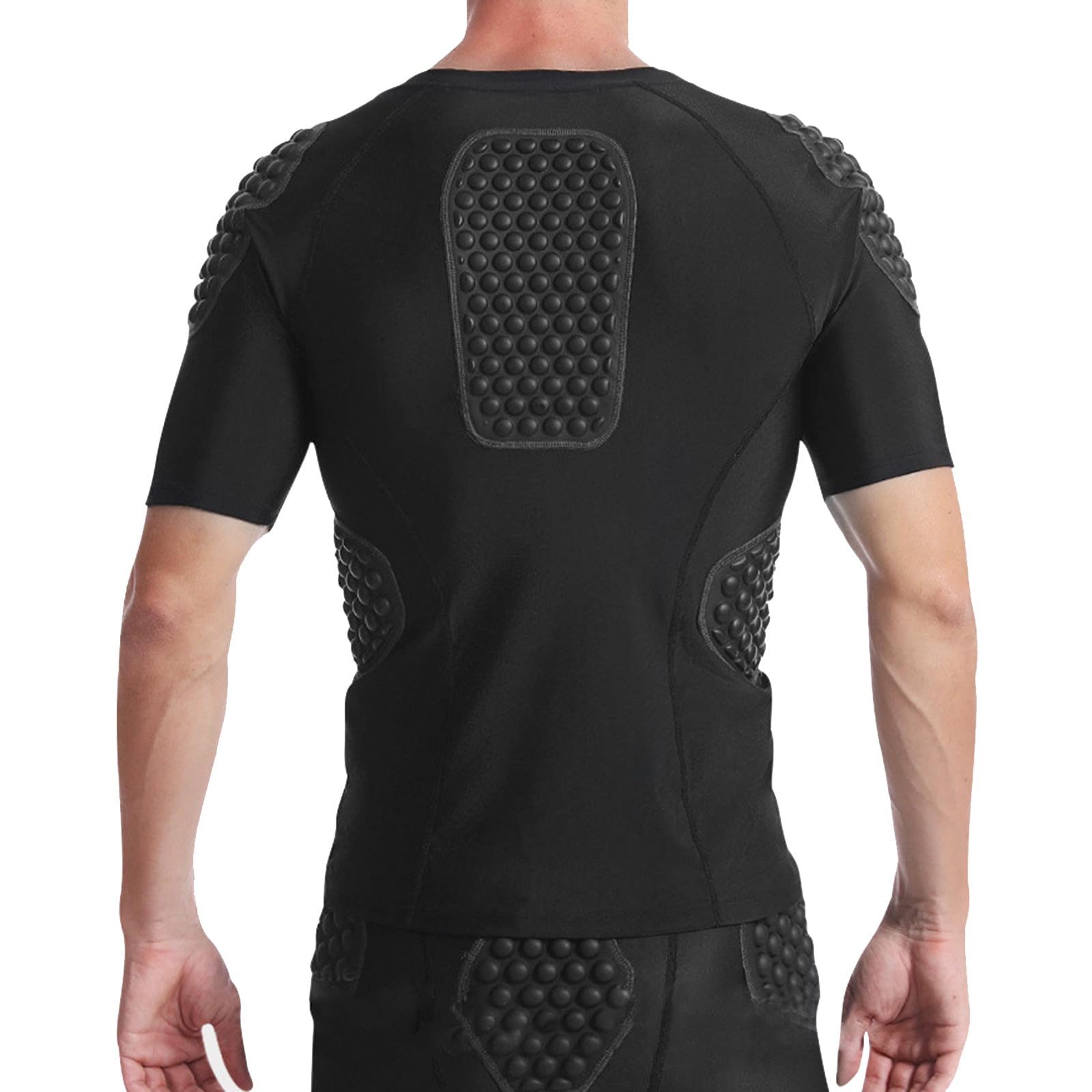Camiseta acolchada de compresión para hombre, camiseta acolchada de compresión para deporte, fútbol, baloncesto, fútbol, equipo de protección, protectores de pecho, camisetas acolchadas de compresión