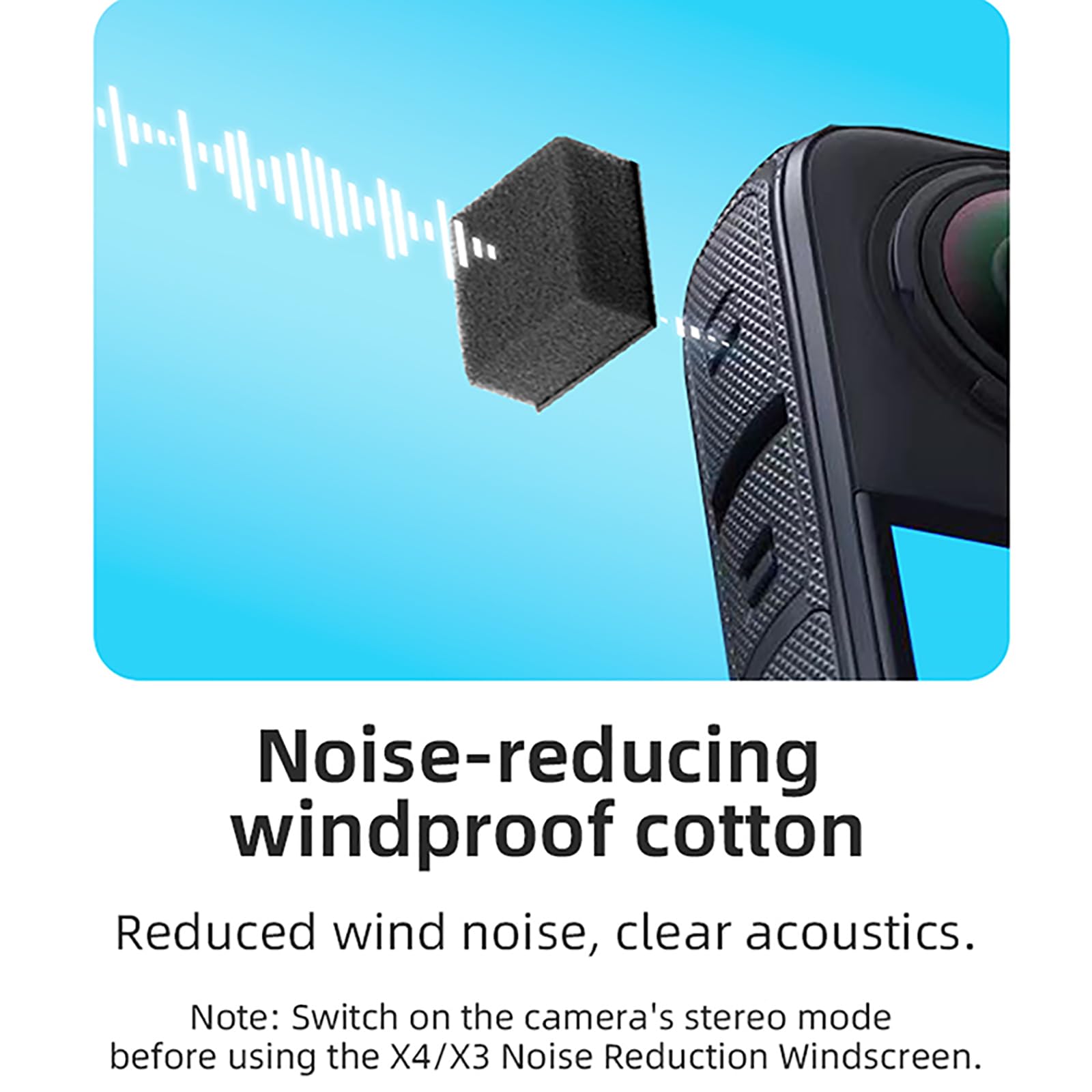 ZLYLVRC Mic Wind Muff Compatible for Insta360 X4/X3 Camera Mic Windscreen Wind Cover Outdoor Wind Filter for Insta360 X3 X4 Mic Outdoor Windshield