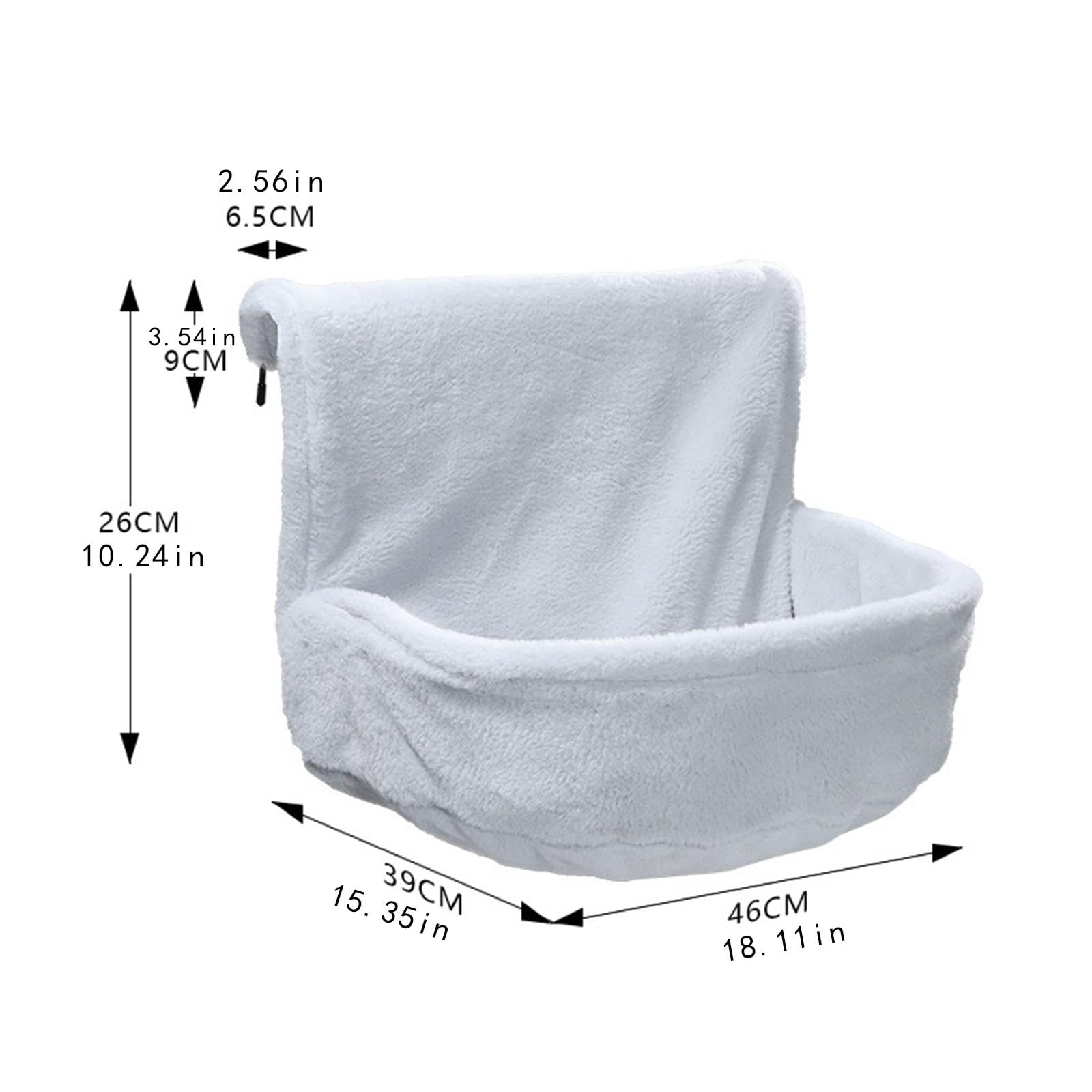 Lit pour Chat sur Radiateur, Support pour 'intérieur, Perchoir pour Fenêtre, Hamac pour Chat, Sac de Rangement pour Balcon, Gris
