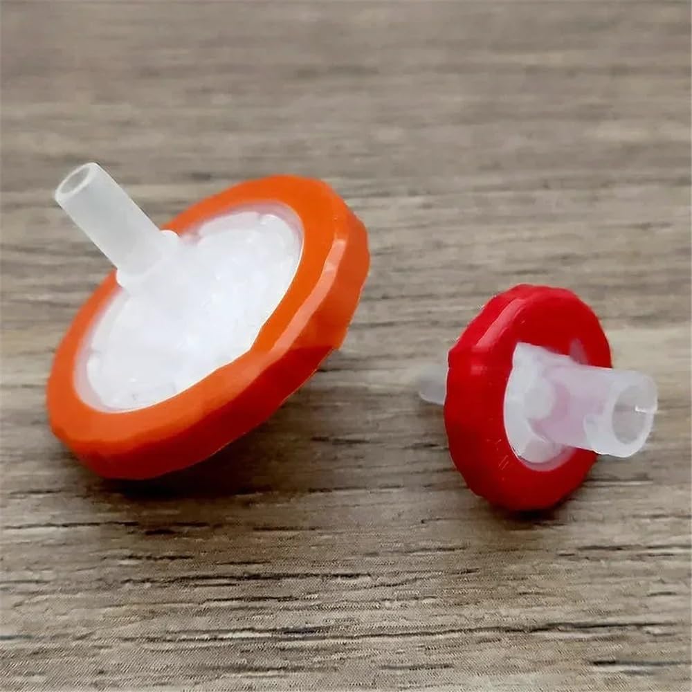 Equipos y suministros de laboratorio Jeringa de membrana PTFE (25 unidades, 100, diámetro laboratorio: 13/25 mm, tamaño poro: 0,22/0,45/2, um)