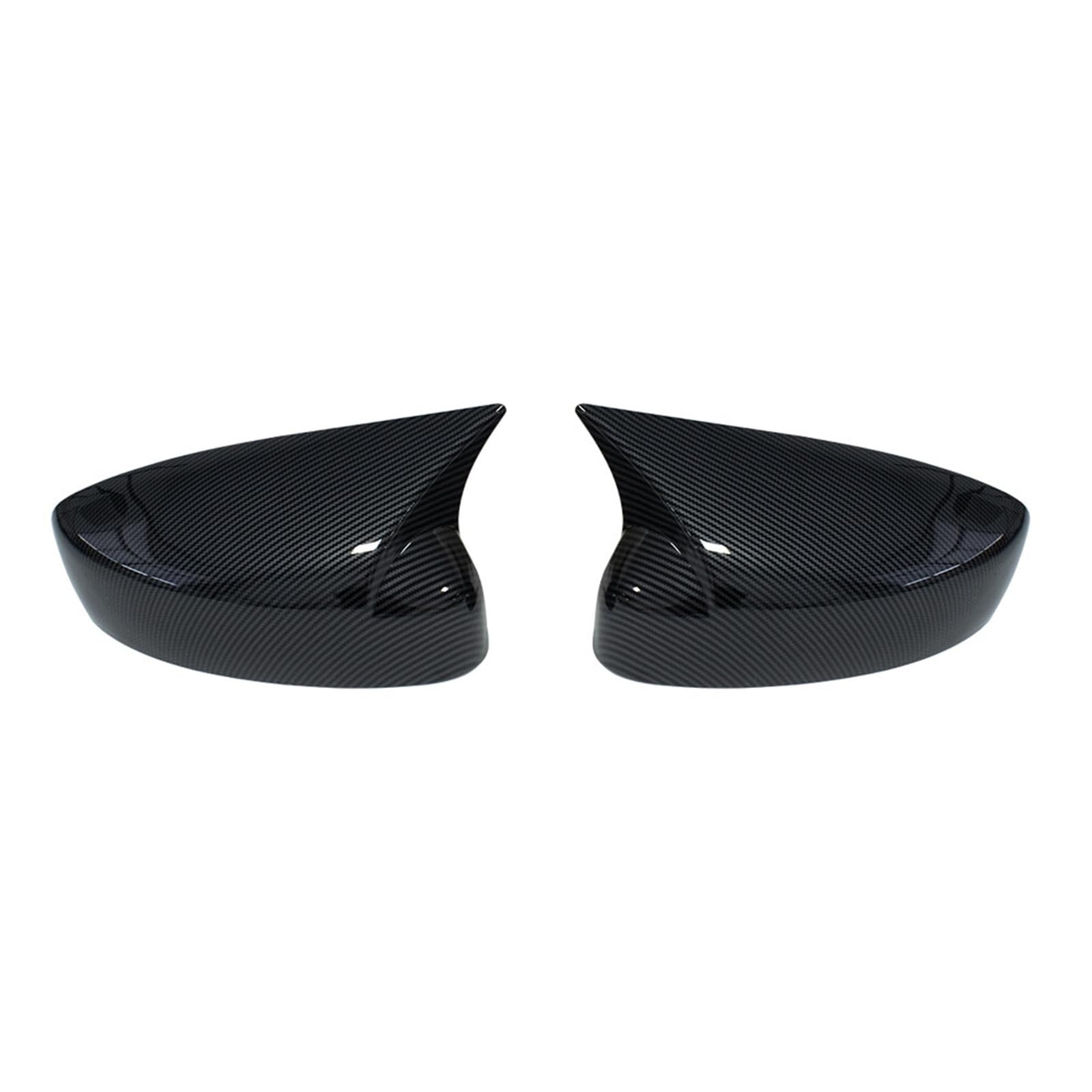 for Mazda for CX-5 for CX5 for CX8 2017-2021 2X Car Sticker Rearview Side Mirror Cover Wing Cap Exterior Case Trim Rearview Mirror Cover Housing(Carbon Look)