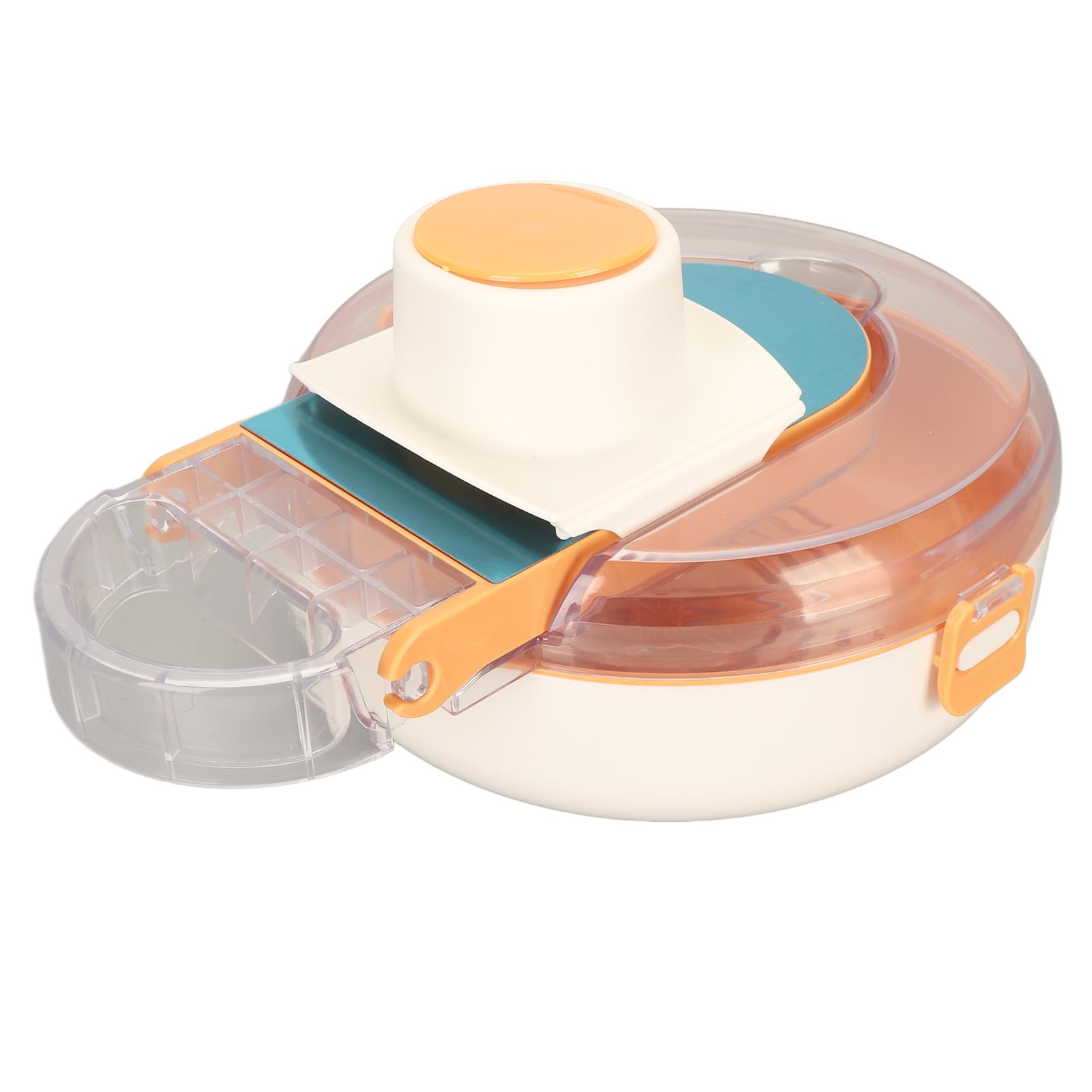Cortador de verduras, 9 en 1 de acero inoxidable con contenedor, cortador de verduras multifuncional para cortar, pulir, escurrir, ideal para cocinar en casa