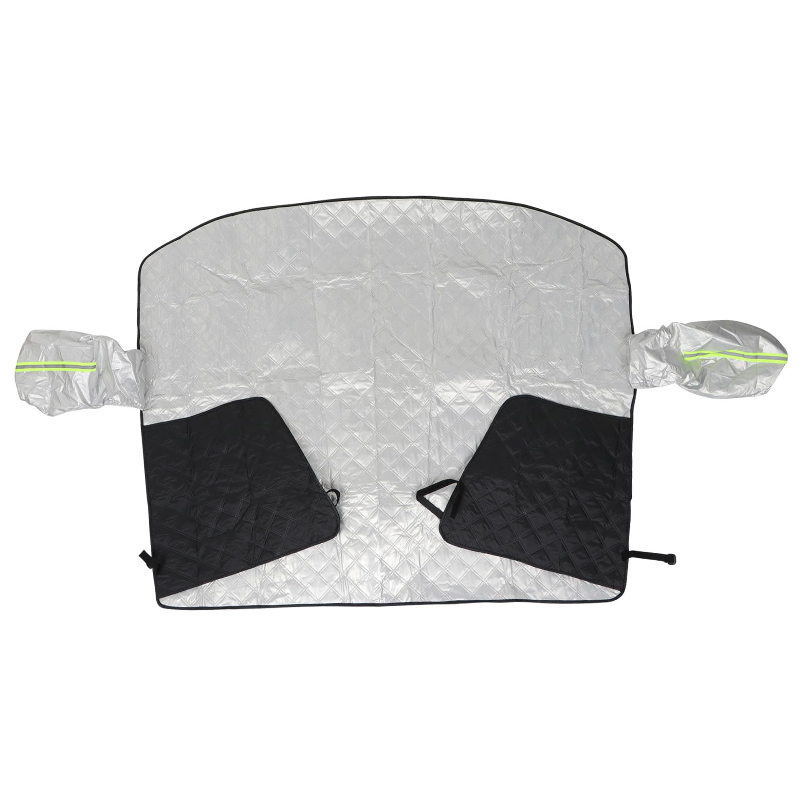 PLAFOPE Copertura per Auto da Esterno in Alluminio Argento Protezione Anti Ultraviolet e Antigelo per Finestrini Laterali per Veicoli