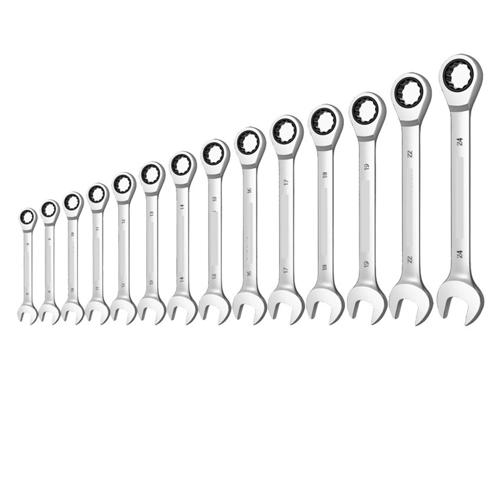 Chiave a cricchetto con estremità a Scatola combinata Set di Chiavi a Chiave Set di Chiavi Set di Utensili manuali metrici Strumenti for la Riparazione dell'auto(12pcs(8-22mm))