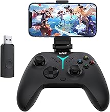 IINE Wireless PC Controller, (No Drift) Wireless Gaming Controller with Bluetooth Adaptor for PC/Switch/Steam/Phone/Pad, Gamepad Game Controller with Phone Holder/Hall Effect Joystick/Hall Effect Linear Trigger/Macro Setting
