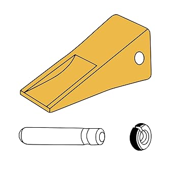 PORTAPUNTA TIPO CATERPILLAR DA SALDARE PER ESCAVATORI - DENTI PALA E PORTAPUNTA TIPO CATERPILLAR DA SALDARE PER ESCAVATORI - DENTI PALA E