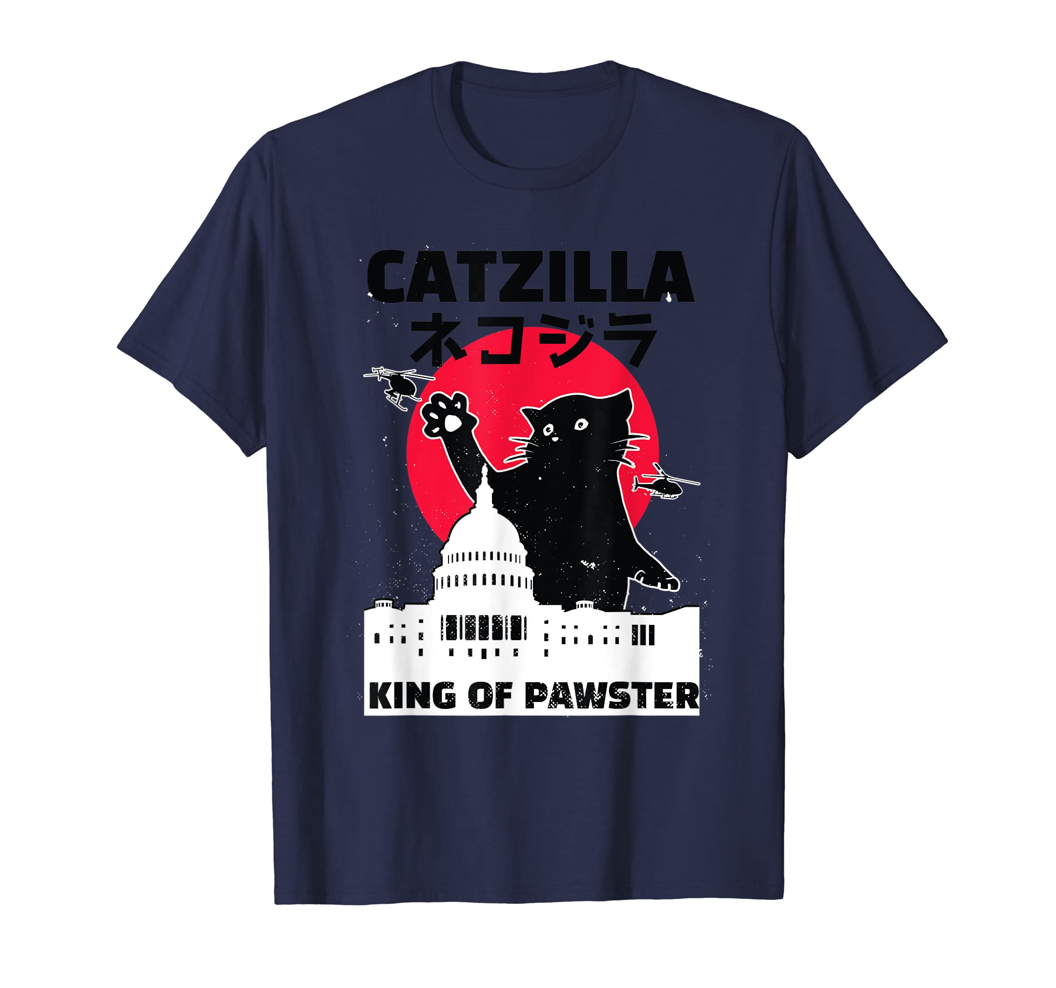 Catzilla - King of Pawster - Cat Friend T-Shirt