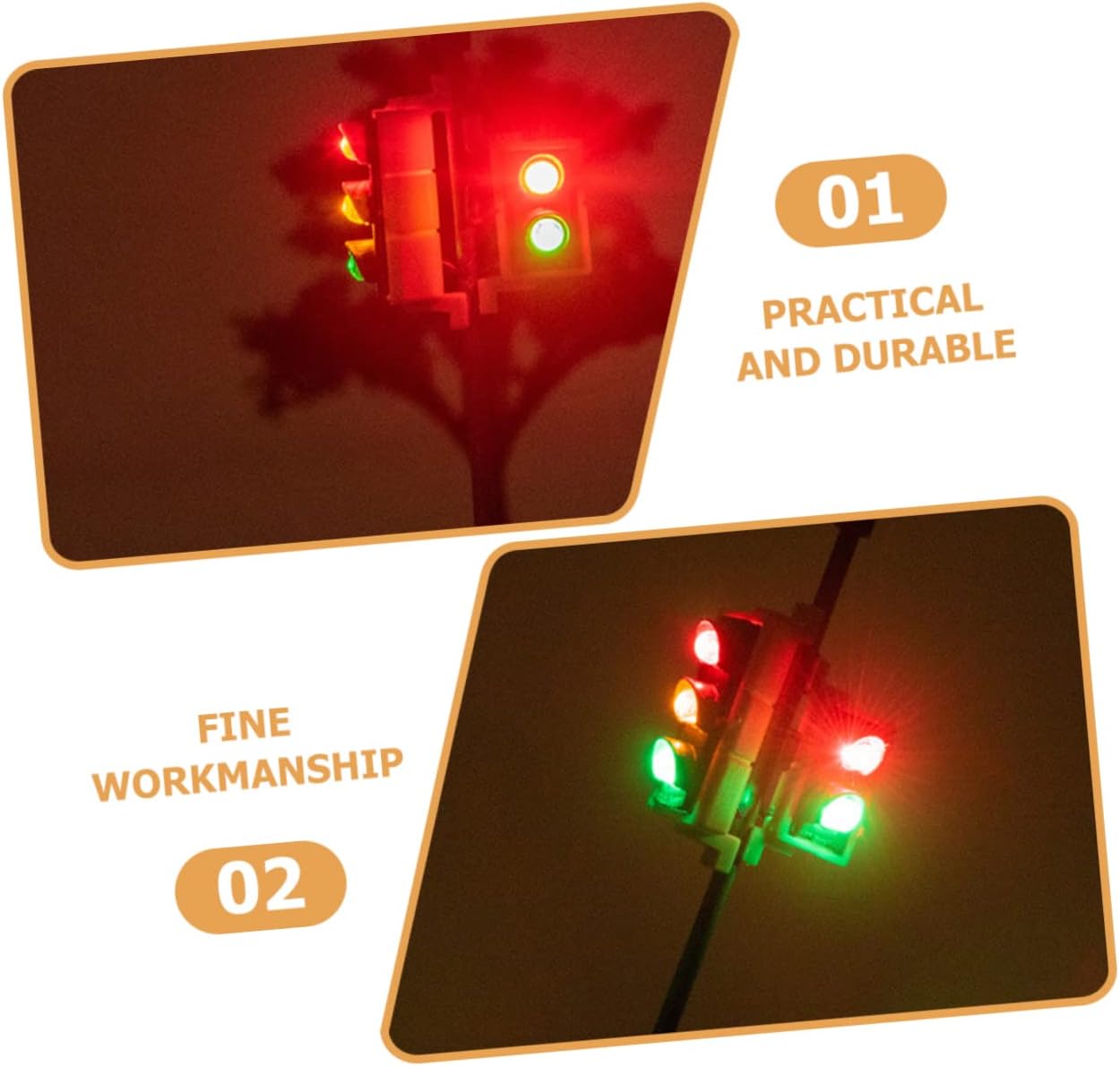 DIY Building Sand Table Accessories Mini Signal Light Model Train Ornaments Realistic Miniature Traffic Light Table Decoration