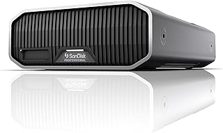 SanDisk Professional 22TB G-Drive Project - External HDD, Thunderbolt 3, USB (10Gbps), 7200RPM Ultrastar Hard Drive, Up to 260MB/s Read - SDPHG1H-022T-NBAAD