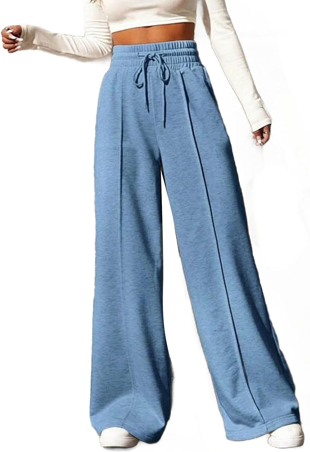 Autumn Straight Tube Loose Fitting Sanitary Pants for Women Wide Leg Outdoor Dance Casual