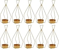 Vista 4 de Jarrones dorados para centros de mesa de boda, 10 piezas de centro de mesa de metal geométrico dorado, elegantes centros de mesa de boda para mesas