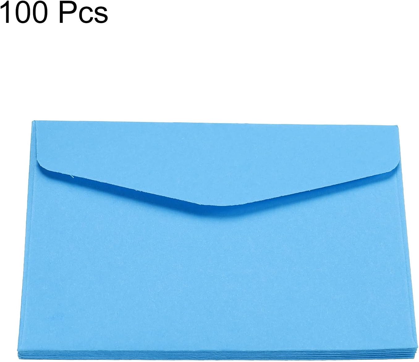 PATIKIL Mini Envelopes, 100 Pack Paper Blank Small Items Storage Business Card Holder for Greeting Note Party Blue - Image 4