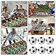 ZAWTR Kickerbälle 32 mm, 6 Stück Tischfußball Bälle Klein Mini Tischkicker Fußball Ball, Kicker Bälle aus ABS Kunststoff ideal für Kinder und Erwachsene Tischfussballbälle Spiel (Schwarz und Weiß)