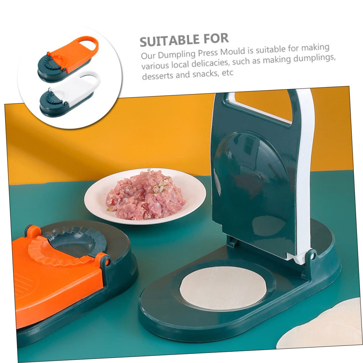 Cabilock Dumpling Maker Press Baking Pastry Mould Dumpling Skin Press Easy to Use