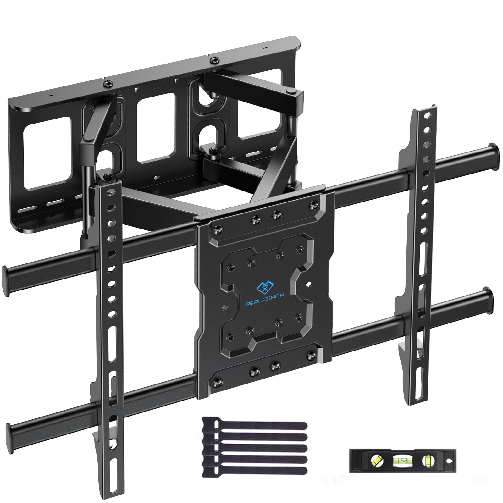 PERLESMITH TV Wall Bracket, TV Bracket for 37-85 Inch TVs up to 60kg, Swivel Tilt Extend TV Wall Mount, 65 inch TV Wall Bracket max. VESA 600x400mm