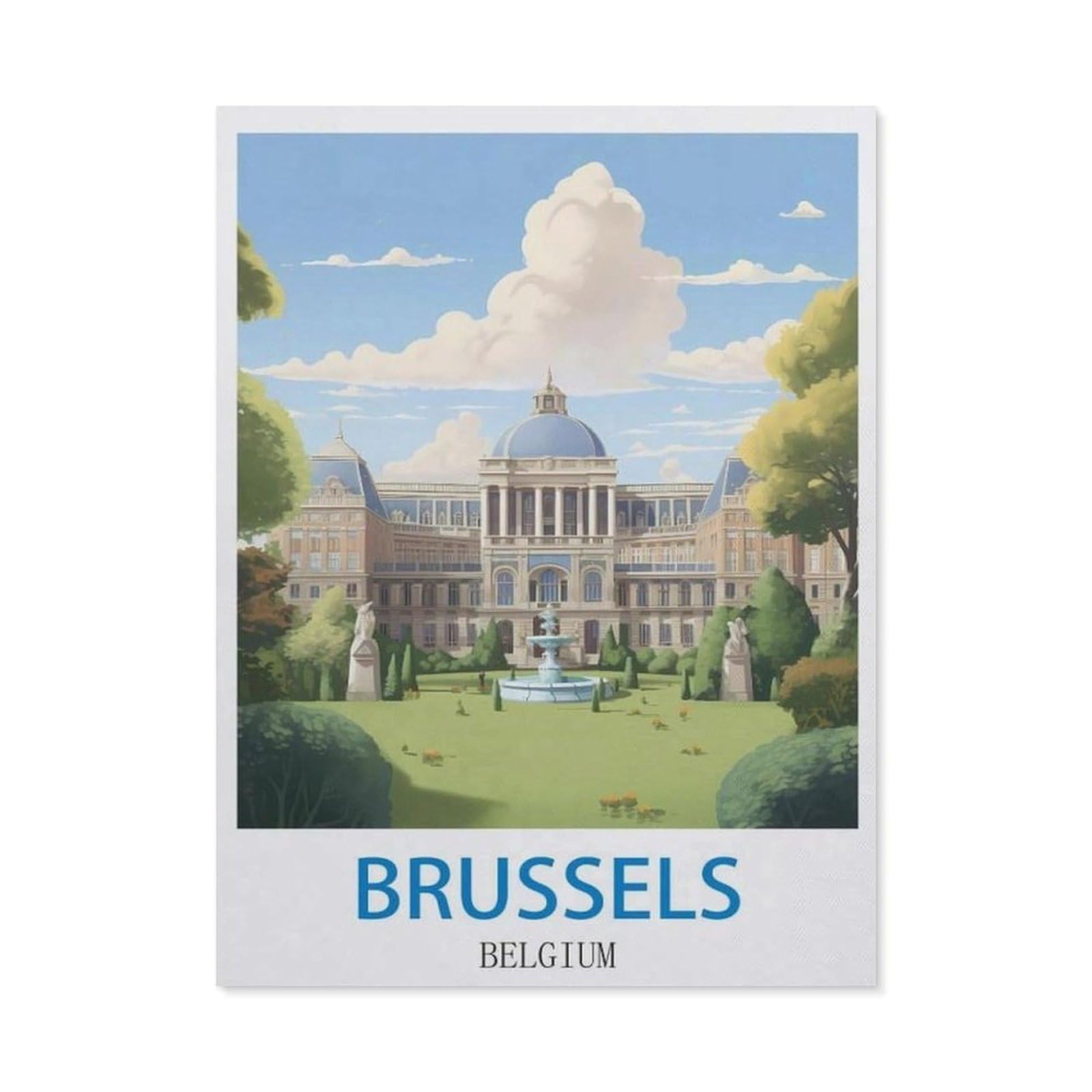 BEAYODKP DIY Diamond Painting，Brussels Belgium（50x60cm）