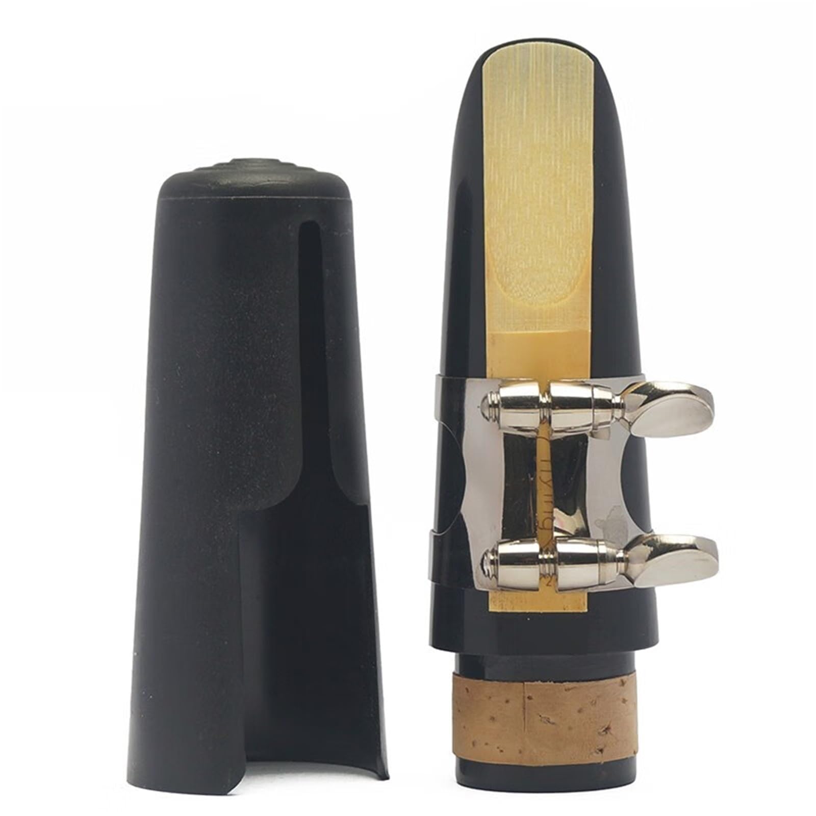 Piezas de repuesto para clarinete Boquilla de plástico para clarinete simple en si bemol, boquilla original, juego de 4 boquillas(Set)