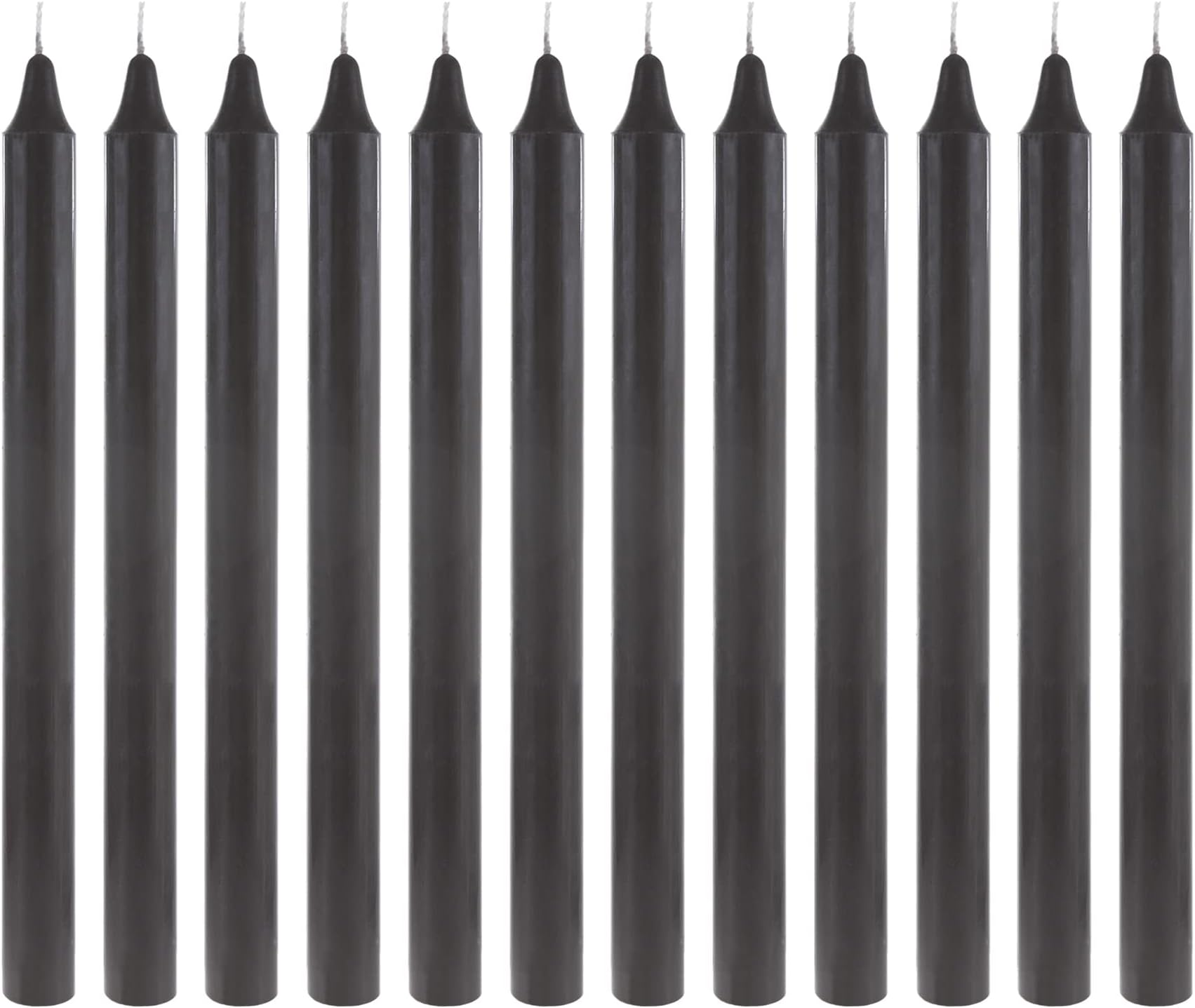 Mega Candles 24-Pack Black Floating Candles | 2 Inch Unscented Hand-Poured Wax Discs For Decor