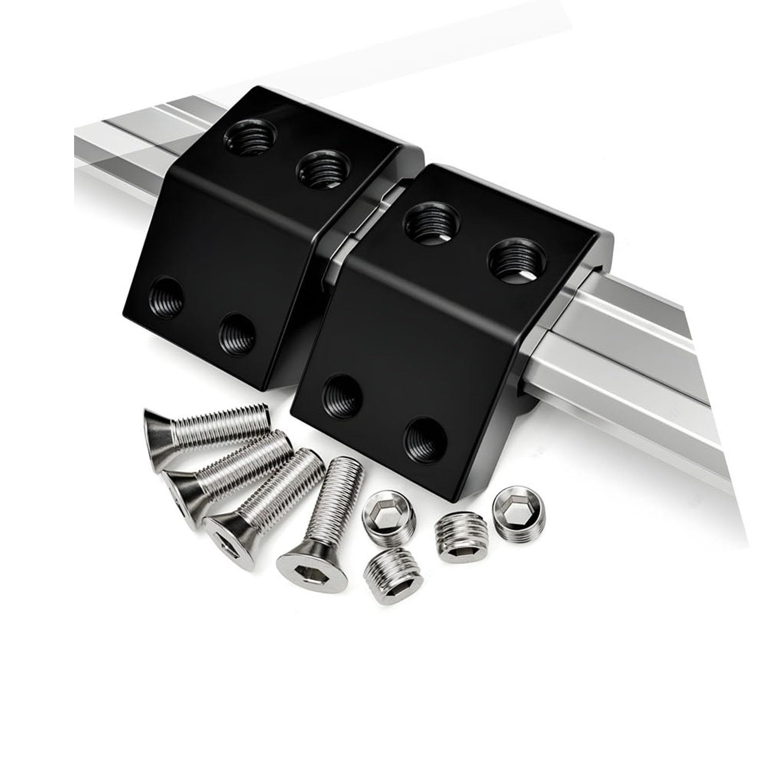 Efficient Rails Clamps Brackets Stand for Tool Storage Ensures Secure Mounting Includes Bolts and Screws for Installation Rails Installation Set