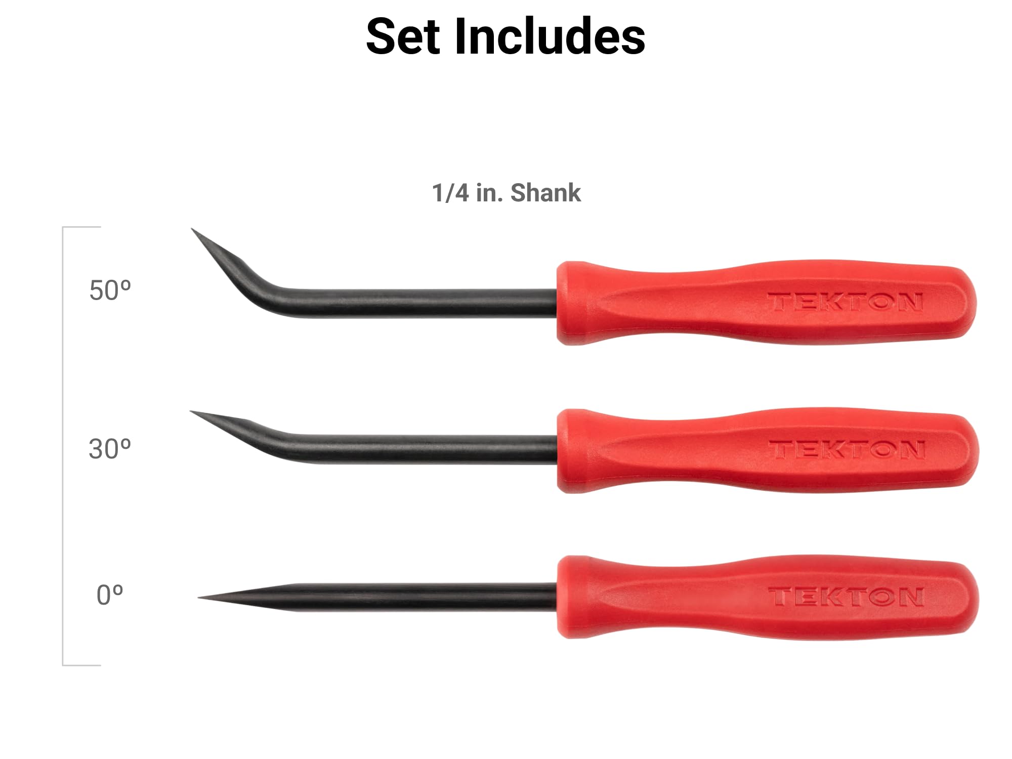 Tekton LRD90805 Set di mini leve da 1/4” (3 pezzi), prodotto negli Stati Uniti